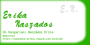 erika naszados business card